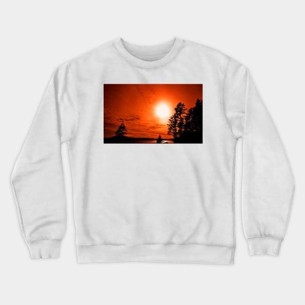 Sunset Long Beach Tofino Vancouver Island Canada Crewneck Sweatshirt by AndyEvansPhotos